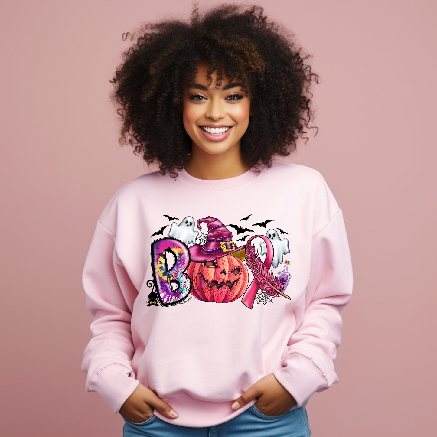 Boo Halloween Breast Cancer