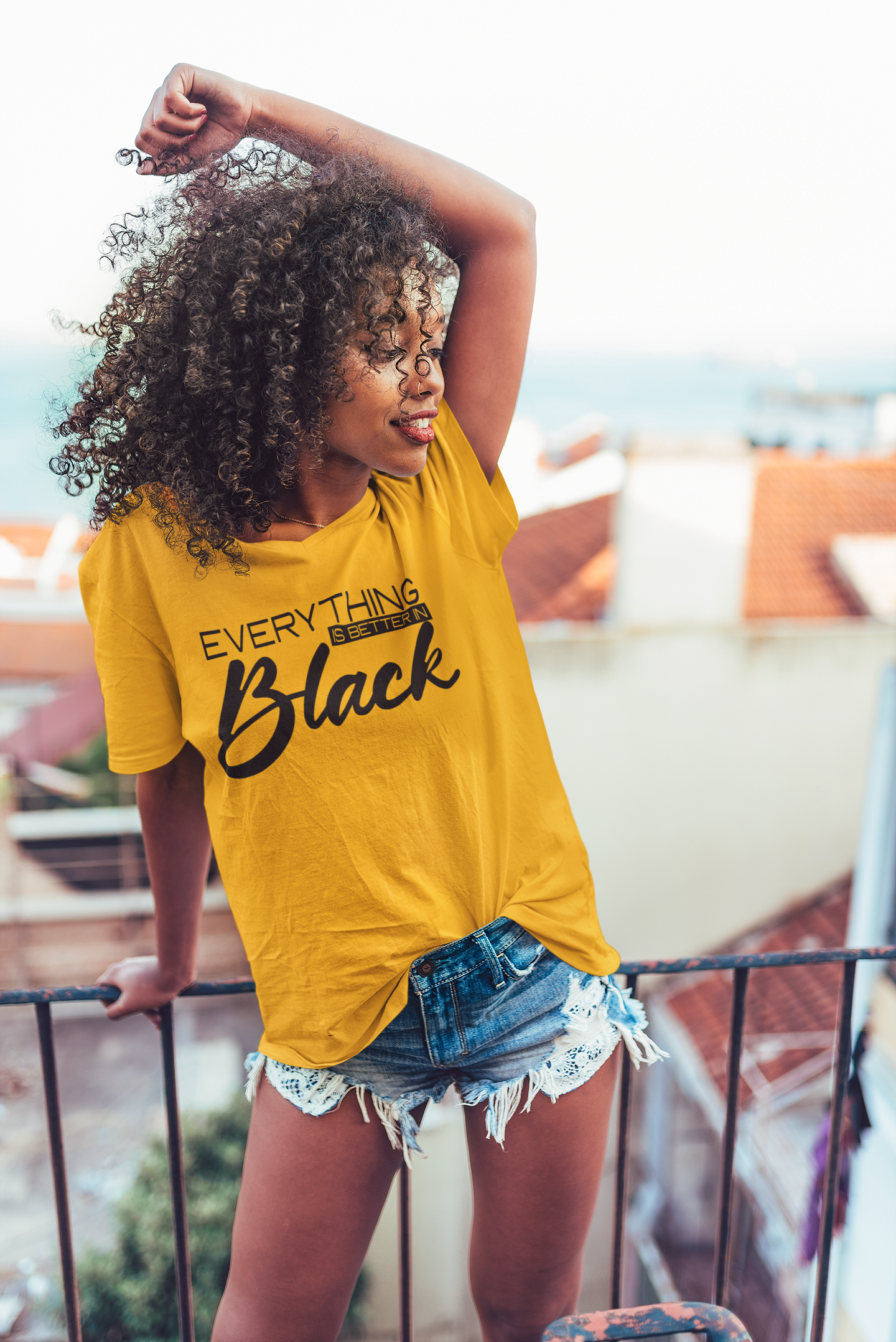 Everything Is Better in Black (Puff design)