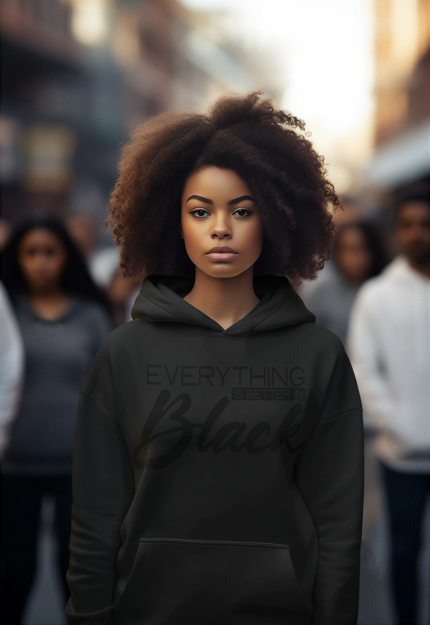 Everything Is Better in Black (Puff design)