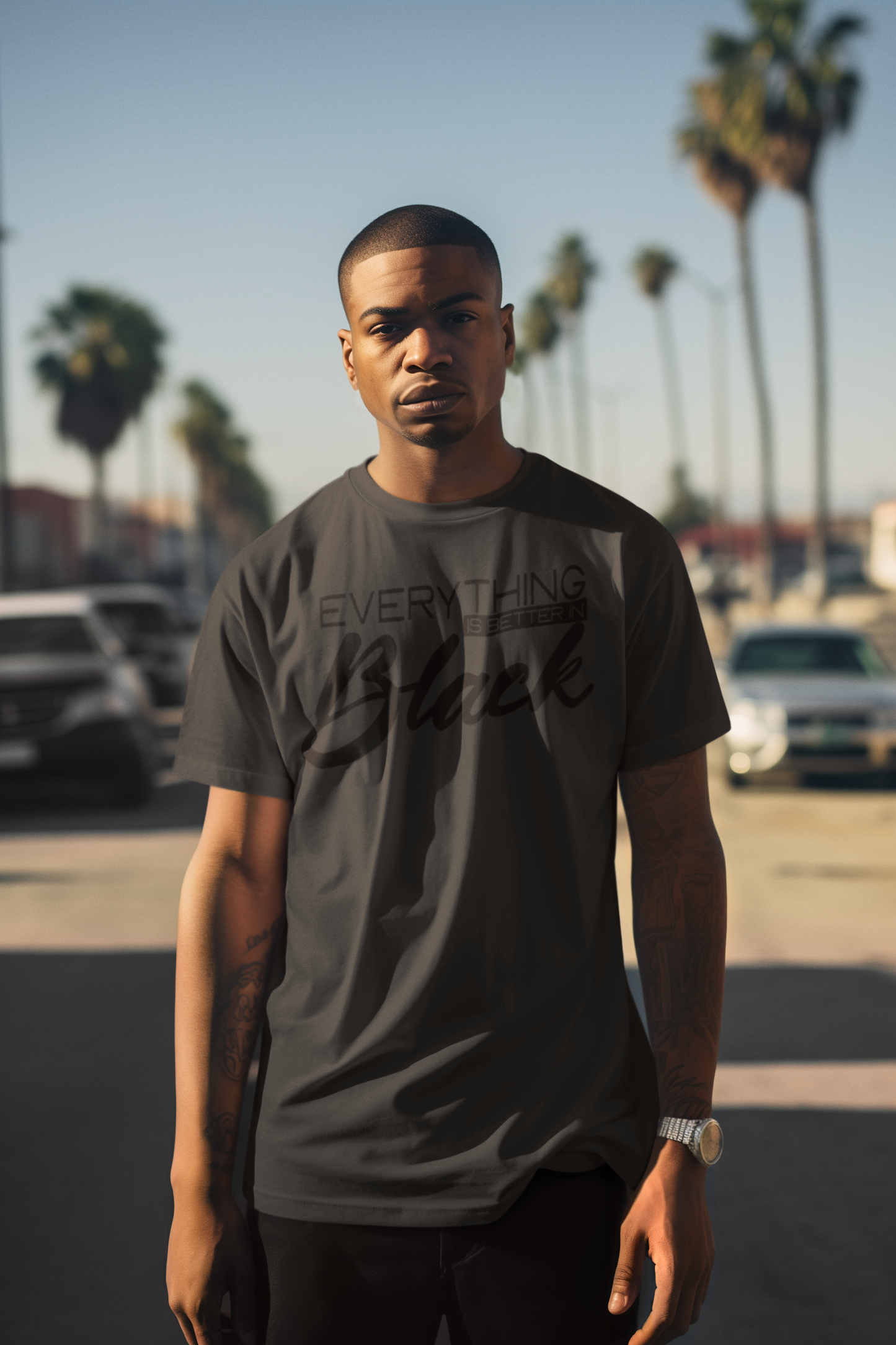Everything Is Better in Black (Puff design)