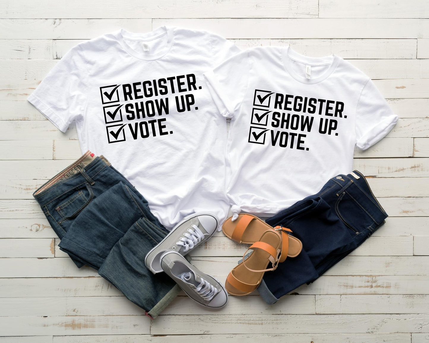 Register, Show up, Vote