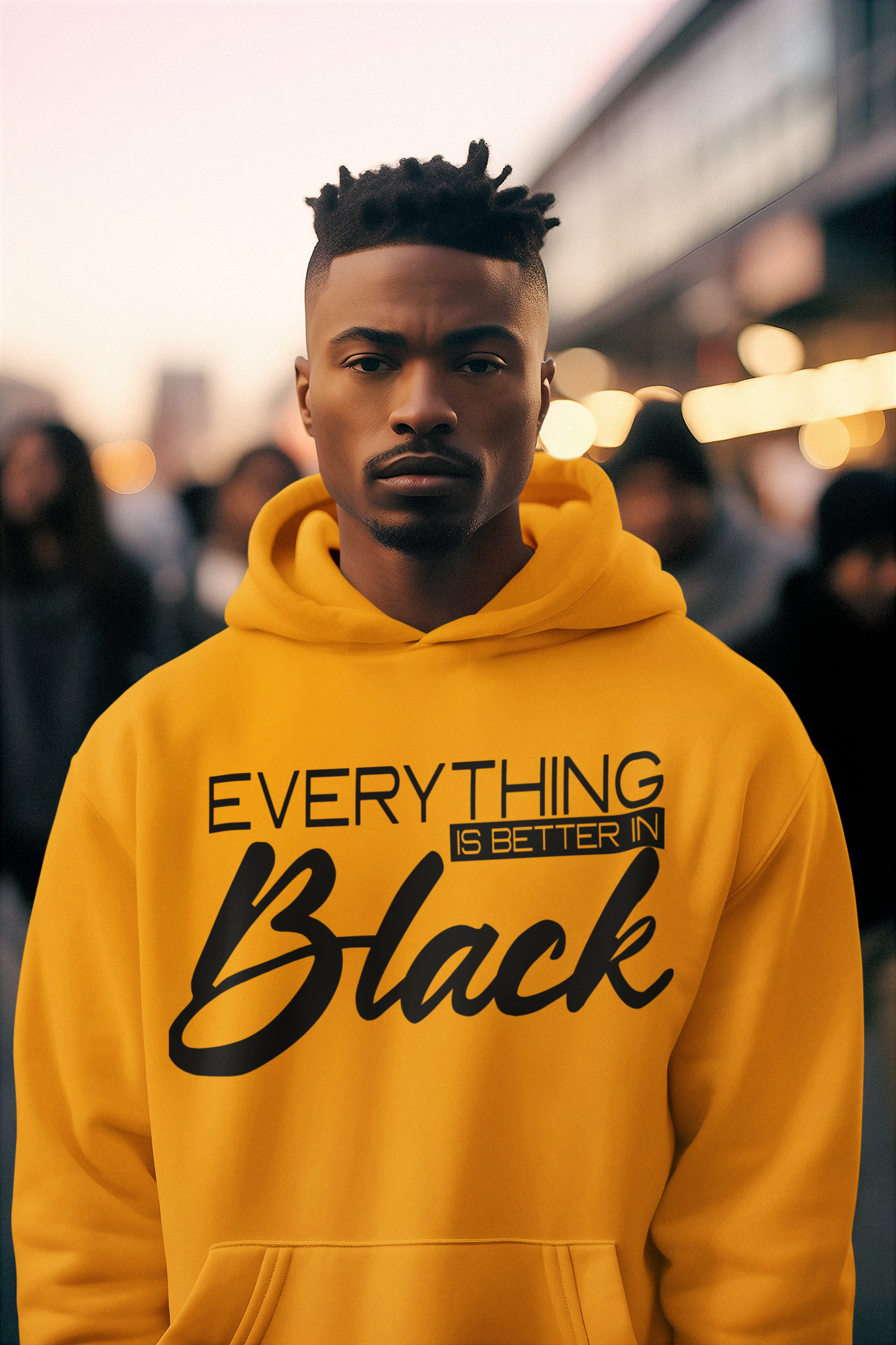 Everything Is Better in Black (Puff design)