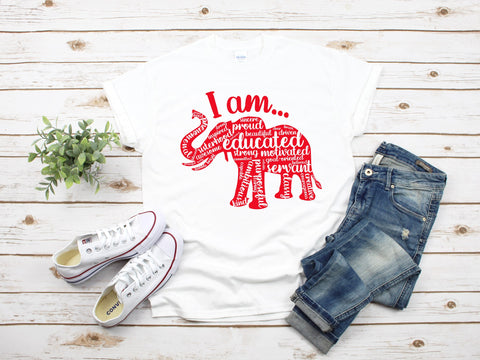 I Am Elephant Word Art