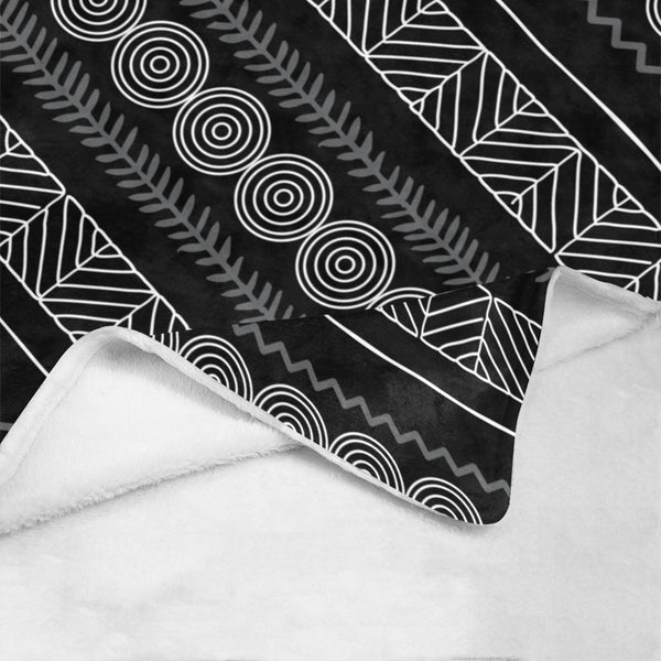Black Tribal Blanket