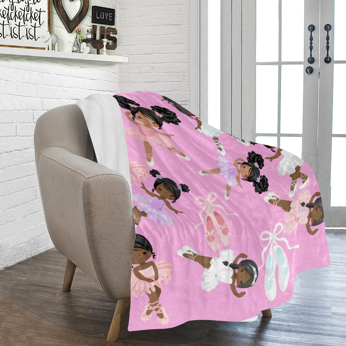 Black Ballerina Blanket