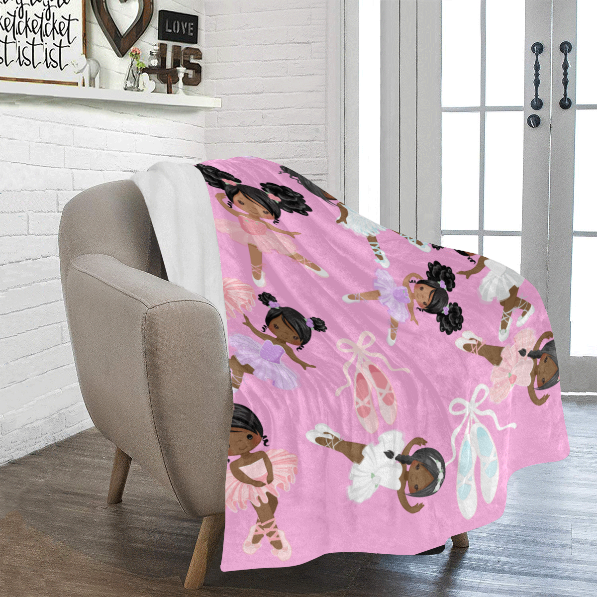 Black Ballerina Blanket