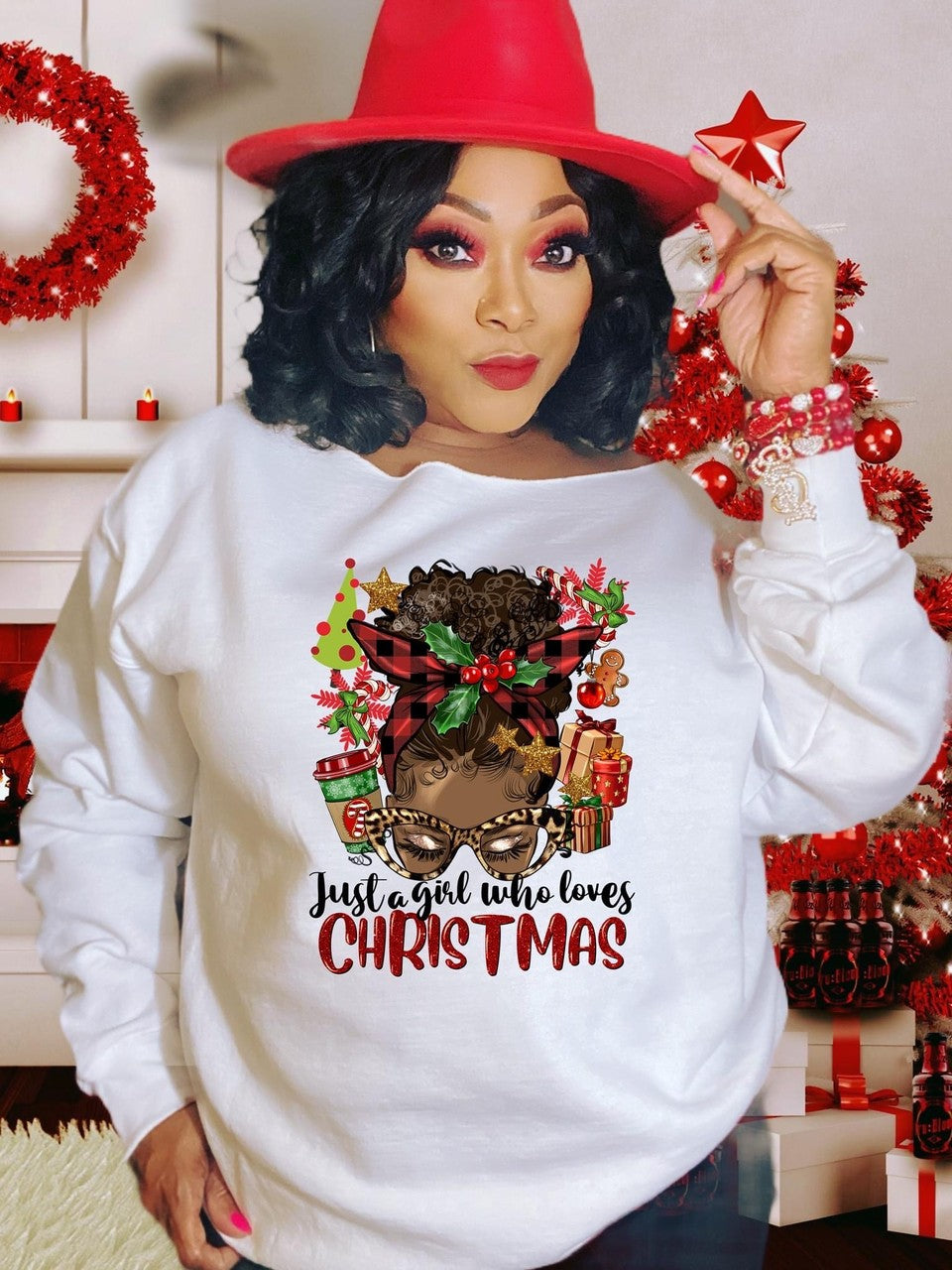 Just A Girl Who Loves Christmas Sweatshirt/Hoodie
