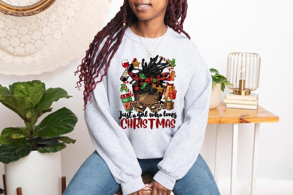 Just A Girl Who Loves Christmas Locs